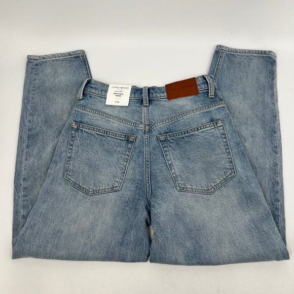 Lucky Brand Blue Light Wash 80s Curve High Rise Tapered Jeans | New With Tags - Picture 4 of 11